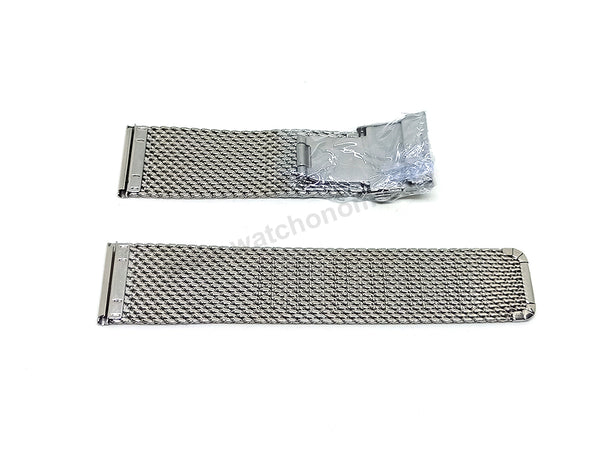 Fits/For Breitling Heritage , SuperOcean - 24mm Mesh Stainless Steel 316L Replacement Watch Bracelet Band Strap