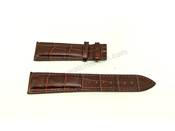 22mm Black , Brown Genuine Leather Watch Band Strap Compatible For Franck Muller