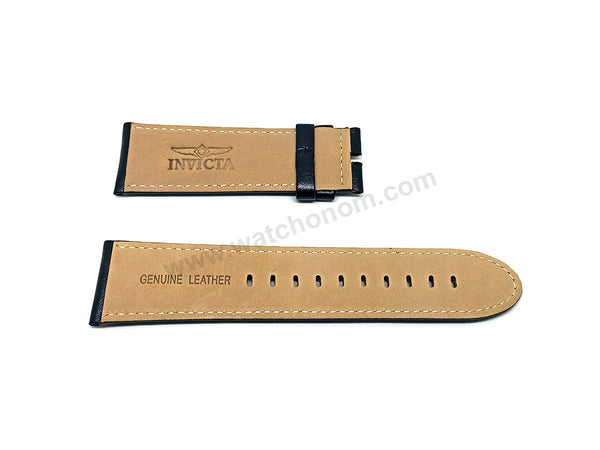 Fits/For Invicta S1 Rally 27920 , 27922 , 27923 , 27924 , 27925 , 27926 , 27927 , 27928 , 27929 - 26mm Black Leather Replacement Watch Band Strap Belt