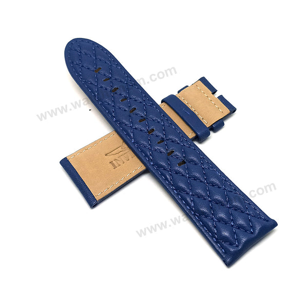 Fits/For Invicta S1 Rally 5661 , 17007 , 17008 , 27921 , 27933 , 27935 - 26mm Navy Blue Leather Replacement Watch Band Strap Belt