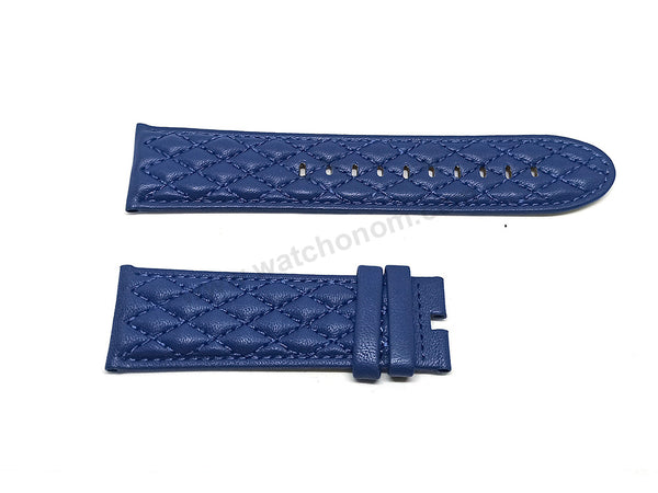 Fits/For Invicta S1 Rally 5661 , 17007 , 17008 , 27921 , 27933 , 27935 - 26mm Navy Blue Leather Replacement Watch Band Strap Belt