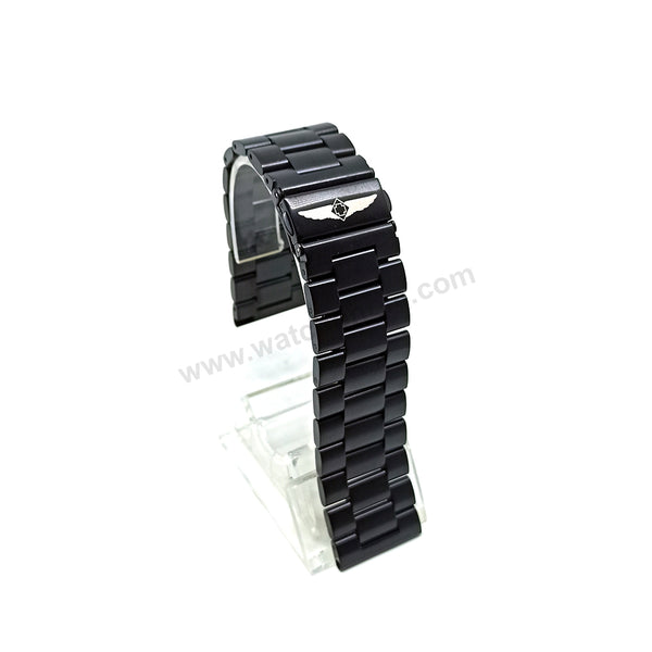 Fits/For Invicta S1 Rally 27920 , 27922 , 27923 , 27924 , 27925 , 27926 , 27927 , 27928 , 27929 - 26mm Black Leather Replacement Watch Band Strap Belt