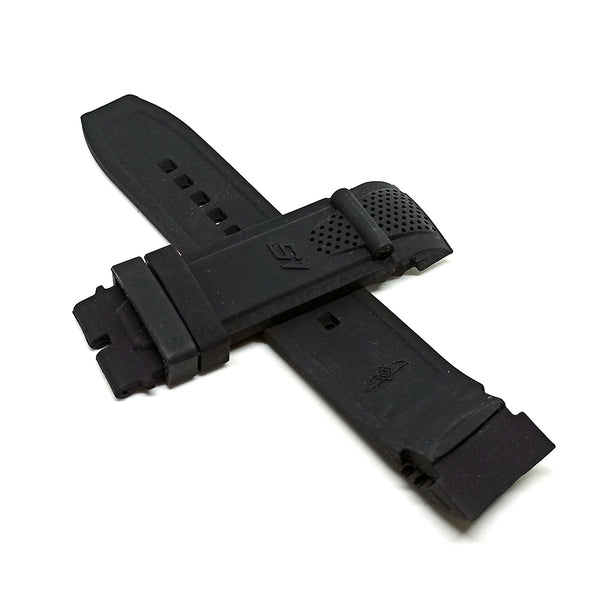Fits/For Invicta S1 Rally 19317 , 19328 , 19329 , 19332 , 19333 - **mm Black Rubber Silicone Replacement Watch Band Strap Belt