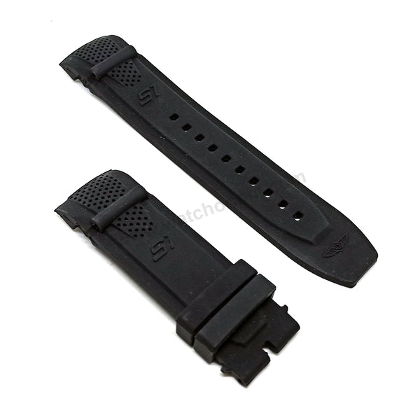 Fits/For Invicta S1 Rally 90156 , 90157 , 90158 , 90159 , 90160 - **mm Black Rubber Silicone Replacement Watch Band Strap Belt