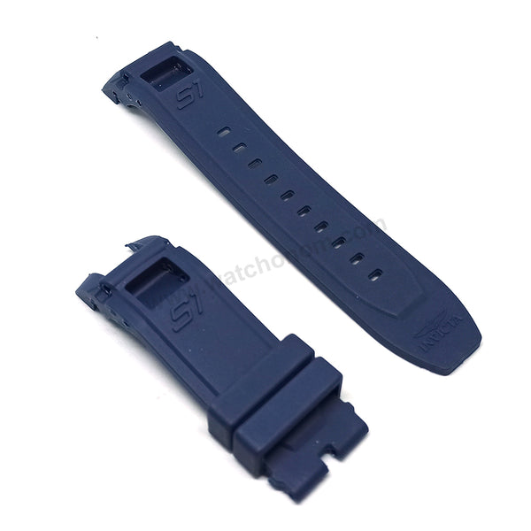 Fits/For Invicta S1 Rally 10564 , 10565 - **mm Navy Blue Rubber Replacement Watch Band Strap Belt