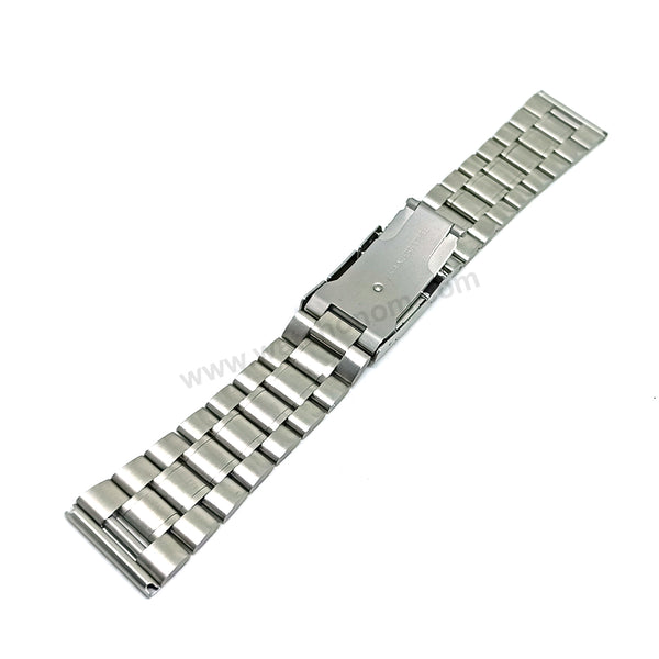 Fits/For Casio Pro Trek PRG-600 , PRG-600Y , PRG-650Y , PRW-6600 - Silver Colour Stainless Steel - Metal Replacement Watch Bracelet Band Strap Belt