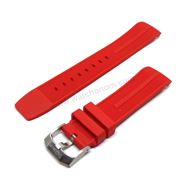 Fits/For Tag Heuer Formula 1 Chronograph CAZ101AN - 22mm Red Rubber FT8055 Replacement Watch Band Strap Belt