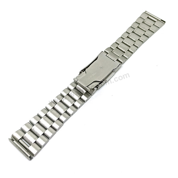 Fits/For Casio G-Shock GA-2000 - 24mm Silver Colour Stainless Steel - Metal Replacement Watch Bracelet Band Strap Belt
