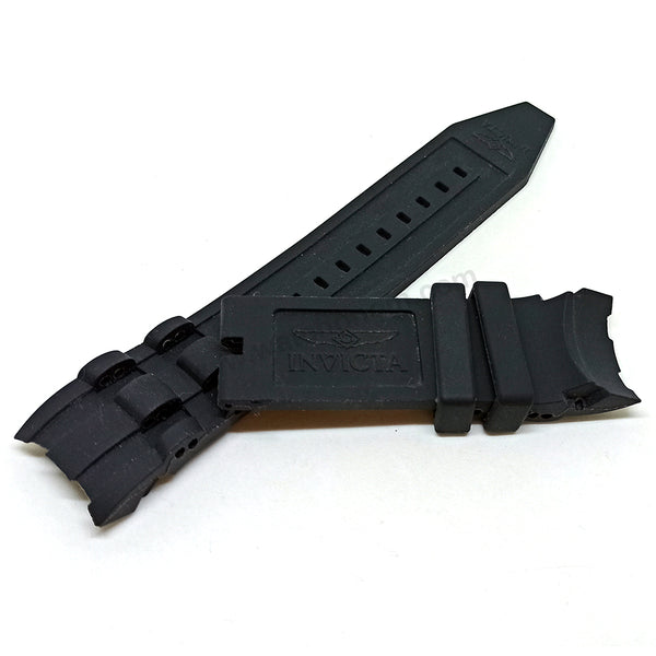 Fits/For Invicta Disney Limited Edition The Incredibles 26853 , 26854 , 26856 - Black Rubber Replacement Watch Strap Band Belt