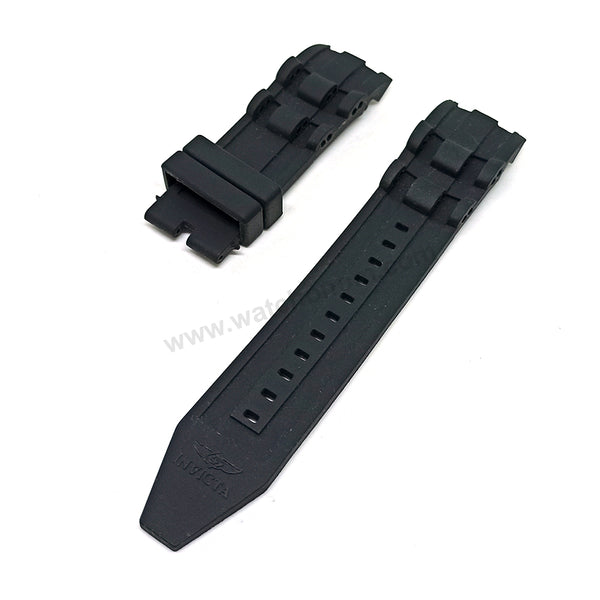 Fits/For Invicta Star Wars 26177 , 26178 , 26179 - Black Rubber Replacement Watch Strap Band Belt