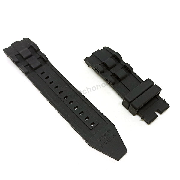 Fits/For Invicta Pro Diver 38960 , 38961 , 38962 , 38963 , 38964 - Black Rubber Replacement Watch Strap Band Belt