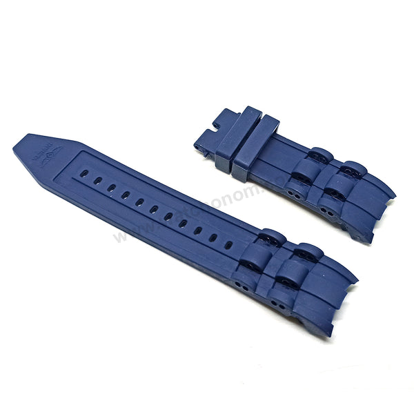 Fits/For Invicta NFL 32021 , 32024 , 32027 , 32033 , 32035 - Blue/Navy Rubber Replacement Watch Strap Band Belt