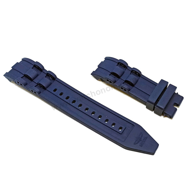 Fits/For Invicta NFL 32021 , 32024 , 32027 , 32033 , 32035 - Blue/Navy Rubber Replacement Watch Strap Band Belt