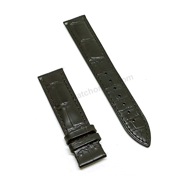Fits/For Tissot 1853 Le Locle T006407 - Black Genuine Leather Replacement Watch Strap Band Belt