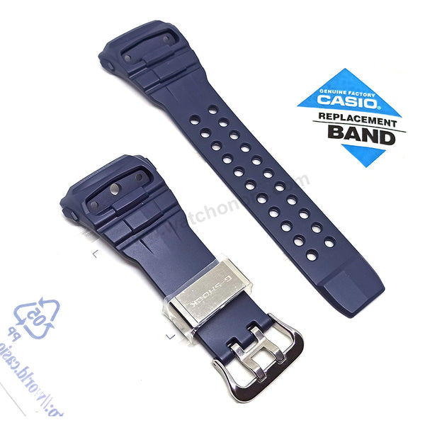 CASIO G-SHOCK Gulfmaster GWN-Q1000NV - Replacement Navy Blue Rubber Watch Band Strap Belt