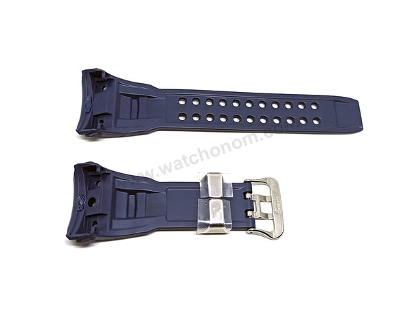 CASIO G-SHOCK Gulfmaster GWN-Q1000NV - Replacement Navy Blue Rubber Watch Band Strap Belt