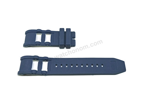 Fits/For Invicta Russian Diver 32993 , 38680 - 26mm Navy Blue Rubber Replacement Watch Band Strap