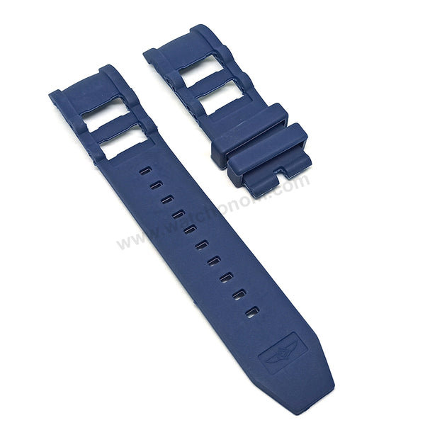 Fits/For Invicta Pro Diver 38589 , 38680 , 39919 , 40743 , 40748 - 26mm Blue Rubber Replacement Watch Band Strap