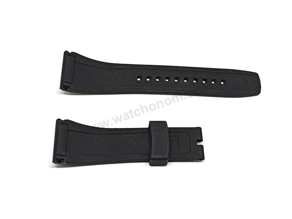 Fits/For Seiko Velatura 5D44-0AA0 - SRH006P1 , SRH006J1 , SRH006P9 -- 26mm Black Rubber Replacement Watch Band Strap