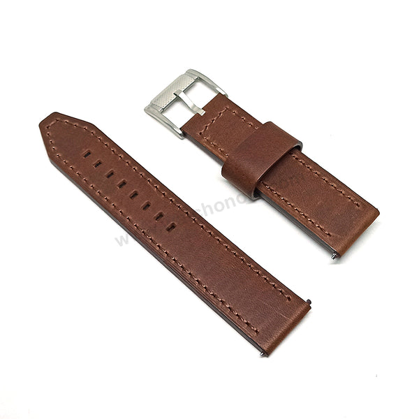 Original Fossil CH2882 , CH2885 Decker Replacement Watch Band Strap - 22mm Brown Genuine Leather