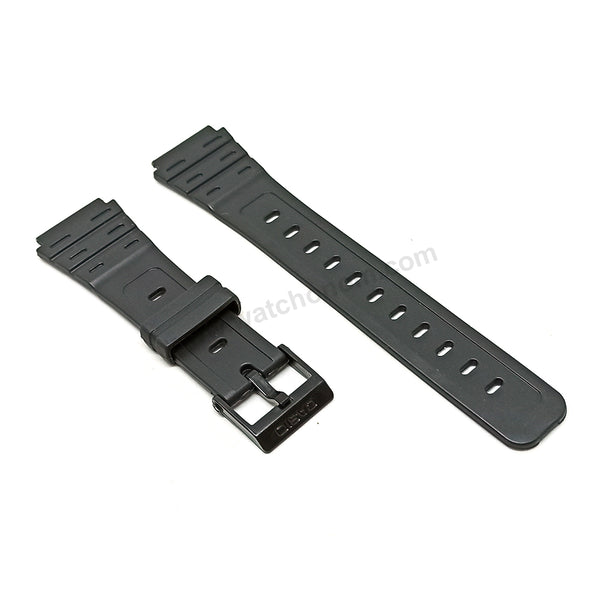Authentic Casio JC-30 , W-59 , W-64 , W-85 - Black Replacement Rubber 70609863 Watch Band Strap Belt