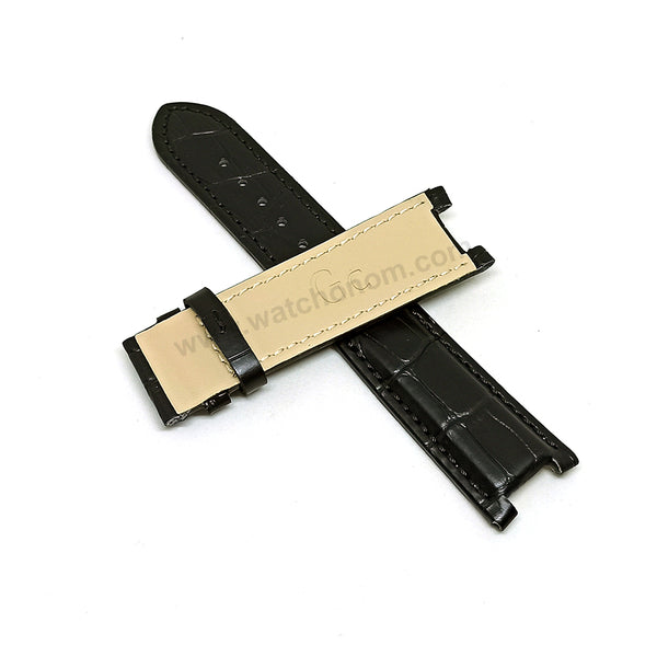 Fits/For Guess Collection X72005G2S , A47001G2 Replacement Black Leather Watch Band Belt Strap Belt
