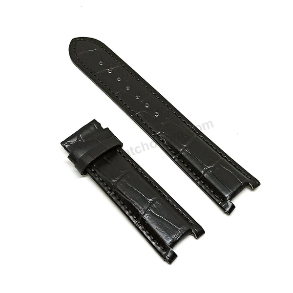 Fits/For Guess Collection X72005G2S , A47001G2 Replacement Black Leather Watch Band Belt Strap Belt