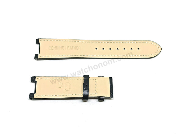 Fits/For Guess Collection X72005G2S , A47001G2 Replacement Black Leather Watch Band Belt Strap Belt