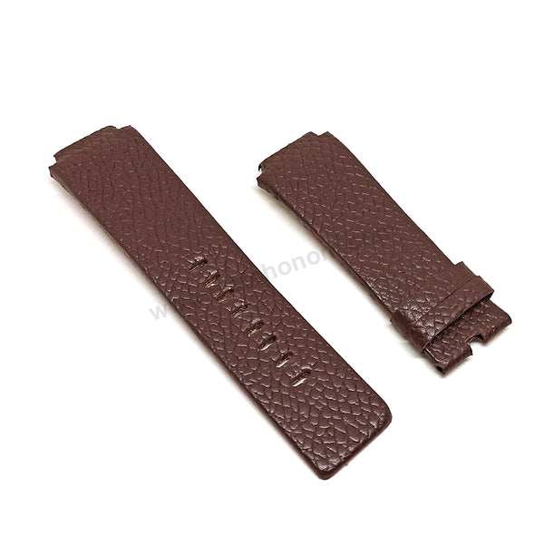 Fits/For Diesel DZ1111 , DZ1145 , DZ1222 - 20mm Brown Genuine Leather Handmade Replacement Watch Band Strap Belt