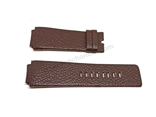 Fits/For Diesel DZ1111 , DZ1145 , DZ1222 - 20mm Brown Genuine Leather Handmade Replacement Watch Band Strap Belt