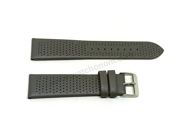 Fits/For Emporio Armani Luigi AR1735 , AR1730 - 20mm Gray Leather Replacement Watch Band Strap Belt