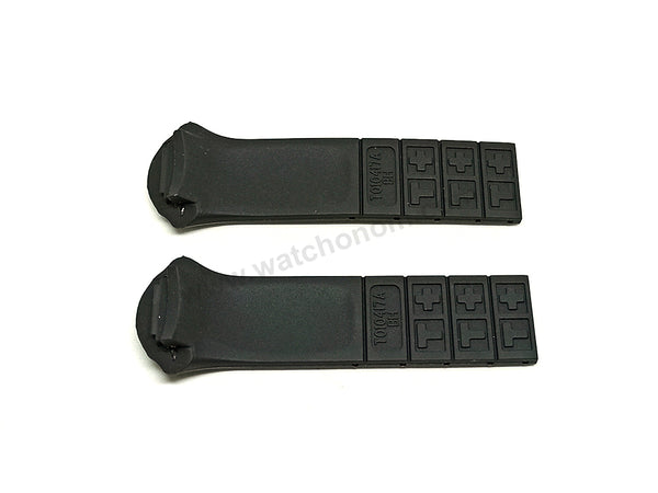 Fits/For Tissot T-Tracx T0104171720700 Nascar Special Edition - 17mm Black Rubber T010417A Replacement Watch Band Strap
