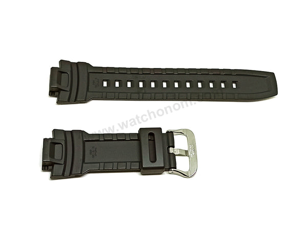 Genuine Casio Pro-Trek PRG-270 - 18mm Black Rubber Authentic Replacement Part Watch Band Strap Belt