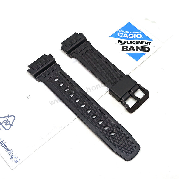 Genuine Casio AE-1400WH - 20mm Black Rubber Authentic Replacement Part Watch Band Strap Belt