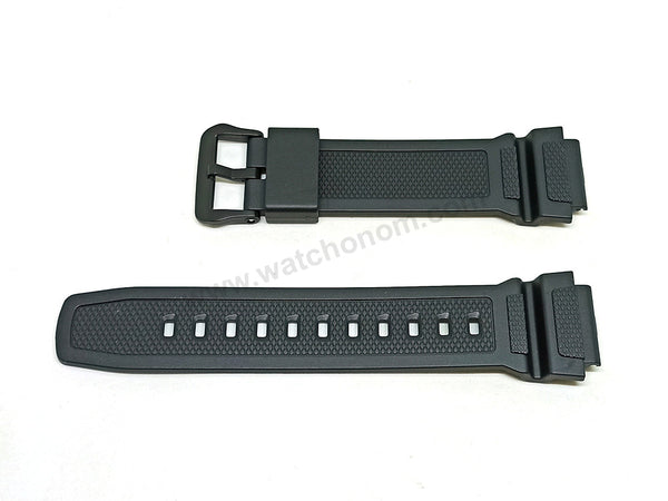 Genuine Casio AE-1400WH - 20mm Black Rubber Authentic Replacement Part Watch Band Strap Belt