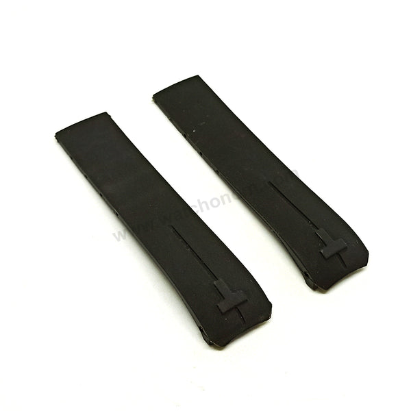 Fits/For Tissot - T-Touch Expert T013420 - 21mm Black Rubber Replacement Watch Band Strap Belt