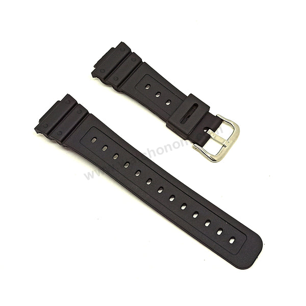 Fits/For Casio G-Shock DW-5600BB , DW-5600BBMA , DW-5600BBU - Black Rubber Replacement Watch Strap Band Belt