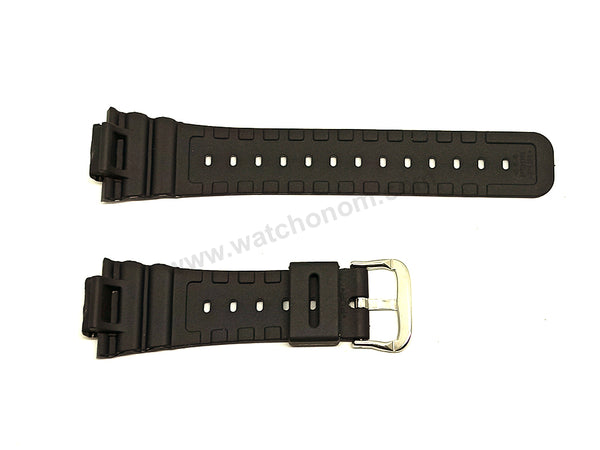 Fits/For Casio G-Shock DW-5600BB , DW-5600BBMA , DW-5600BBU - Black Rubber Replacement Watch Strap Band Belt