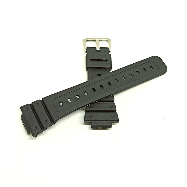 Fits/For Casio G-Shock DW-5600BB , DW-5600BBMA , DW-5600BBU - Black Rubber Replacement Watch Strap Band Belt
