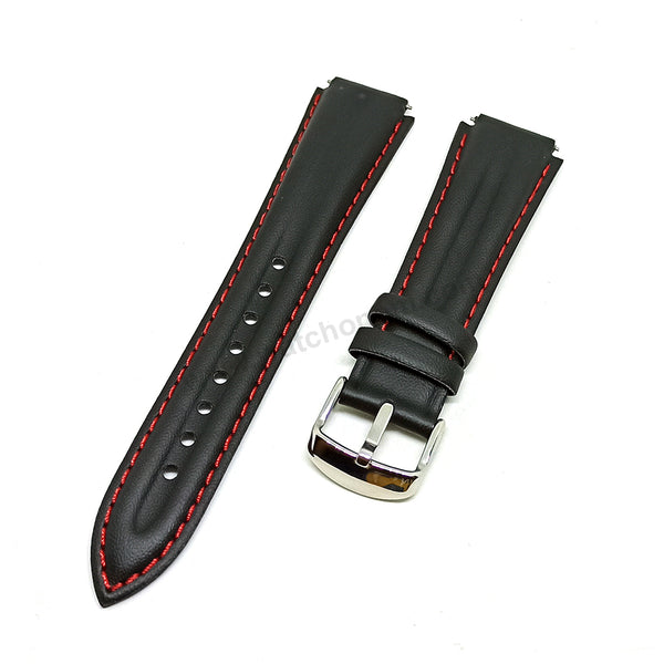 Genuine Casio EFA-120L Edifice - Authentic Replacement Black Genuine Leather Watch Band Strap Belt