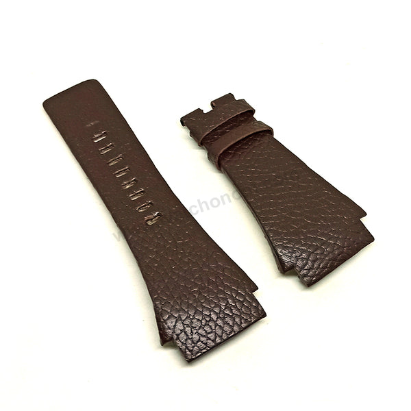 Fits/For Diesel DZ7156 - Brown Genuine Leather Replacement Watch Strap Band Belt