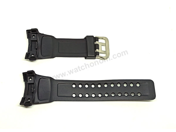 Fits/For Casio G-Shock GulfMaster GWN-1000B , GWN1000C , GWN-1000GB - GWN-1000 Series Replacement Black Rubber Watch Band Strap
