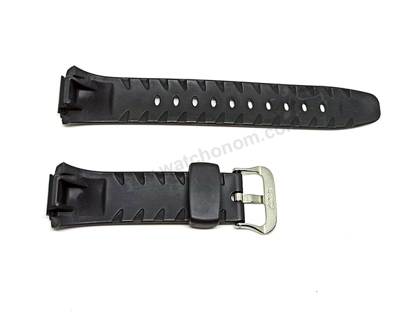 Genuine Casio G-600 , G-601 , G-610 , G-611 G-Shock Cockpit - Authentic Replacement Black Rubber Watch Band Strap