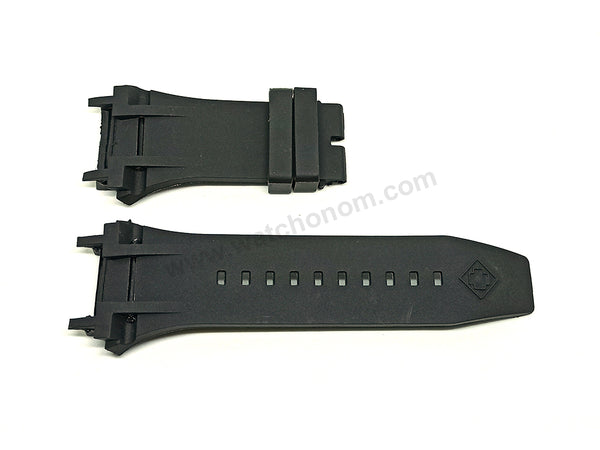 Fits/For Invicta Bolt Zeus Magnum 31836 , 31837 - 26mm Black Rubber Replacement Watch Band Strap Belt