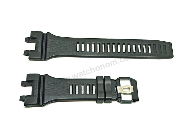 Fits/For Casio G-Shock GBA-900 , GBA-900CB , GBA-900SM , GBA-900UU G-Squad - Black Rubber Replacement Watch Strap Band Belt