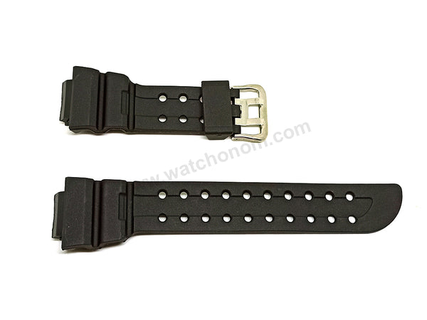 Fits/For Casio G-Shock GWF-1000 , GF-1000 Frogman - Black Rubber Replacement Watch Strap Band Belt