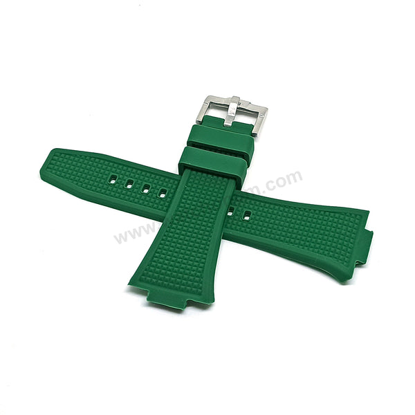Fits/For Tissot PRX T137.407.11.091.00 - 12mm Forest Green Rubber T605046447 Replacement Watch Strap Band