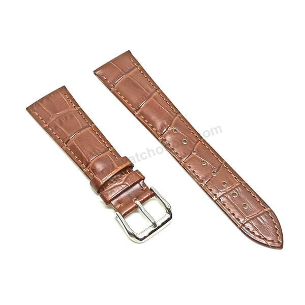 Fits/ For Franck Muller Casablanca 8800 - 22mm Brown Leather Replacement Watch Band Strap