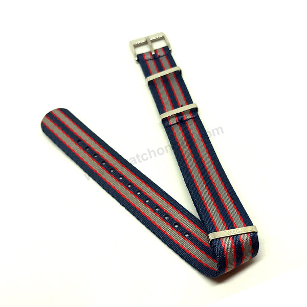 Fits/For Omega Seamaster Diver 300M 212.32.41.20.04.001 - Commander's Navy Blue Replacement Fabric Nylon Nato Watch Band Strap Bangle