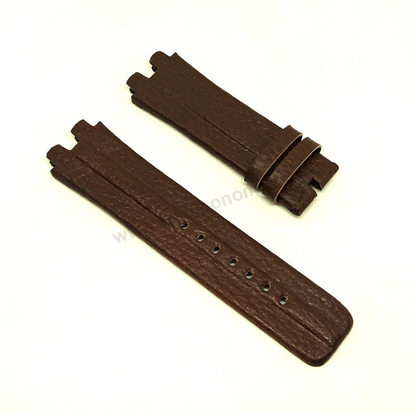 Fits/For Diesel DZ4117 - Brown Leather Handmade Replacement Watch Strap Band Belt